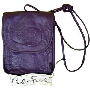 NEW with Tags Carlos Falchi Vintage Purple Crossbody Bag
